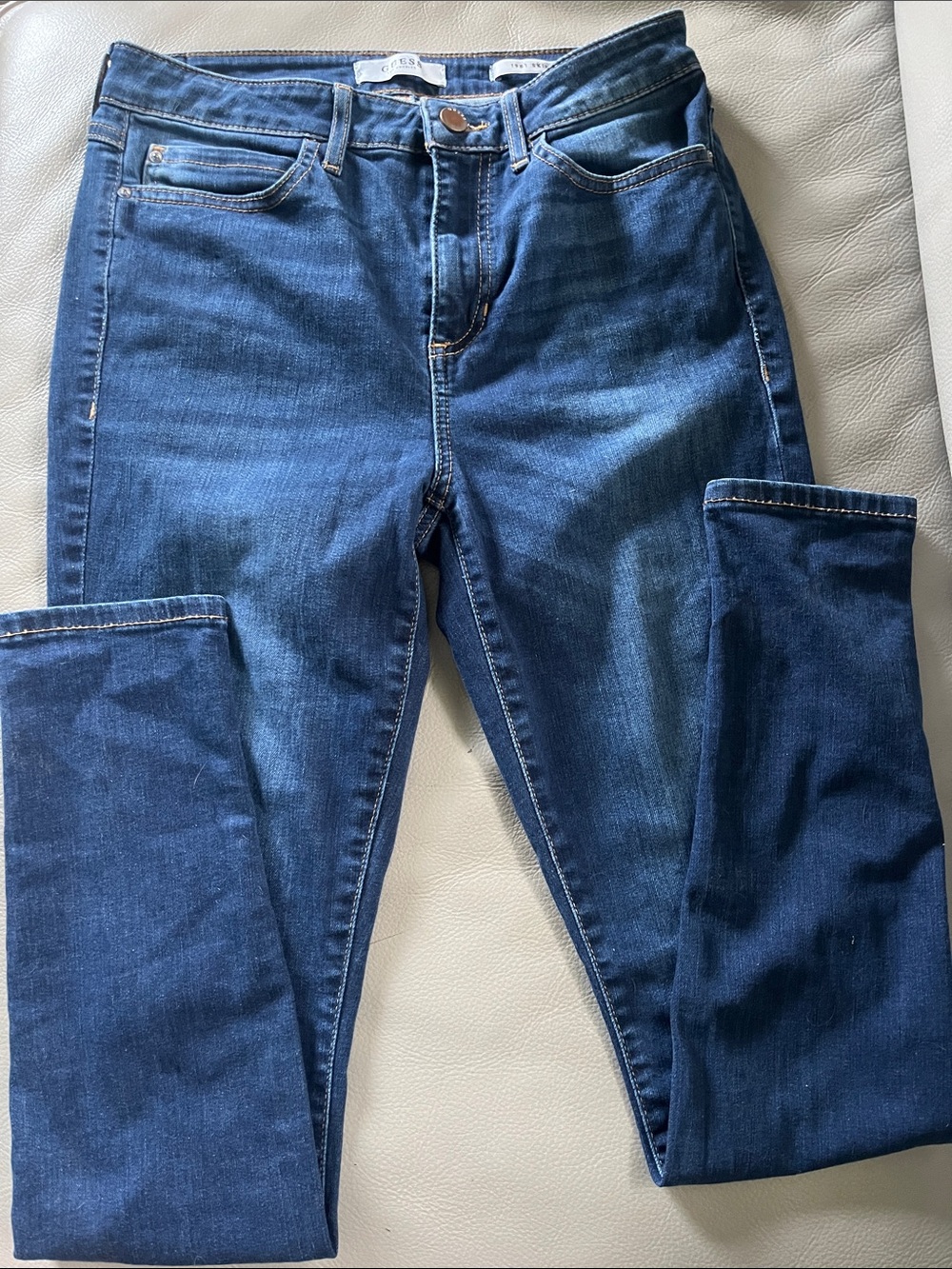 Guess 1981 Skinny Jeans in Dark Blue Denim